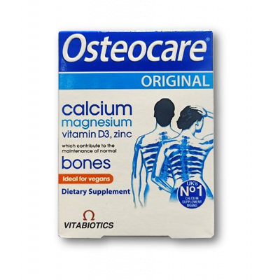 OSTEOCARE DIETARY SUPPLEMENT ( CALCIUM CARBONATE 1000 MG + MAGNESIUM 372 MG + ZINC SULPHATE 22 MG + VITAMIN D3 100 IU ) 30 TABLETS